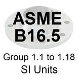 ASME B16.5 Group 1.1 to 1.18 S