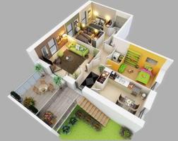 3D Home Design Affiche