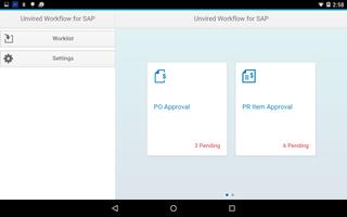 Unvired Workflow for SAP HTML5 capture d'écran 1