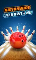 landesweit 3d Bowling Spiel Plakat