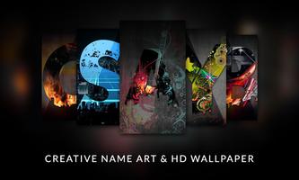 Creative Name Art & HD Wallpaper Affiche