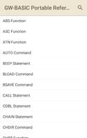 GW-BASIC Portable Reference captura de pantalla 1