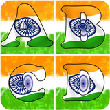Indian Flag Letter Alphabets أيقونة