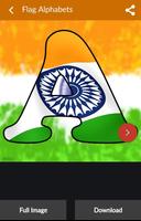 Indian Flag Letter Alphabets تصوير الشاشة 1
