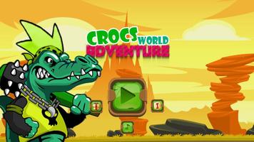 Croco Worlds Jumps Adventure Affiche