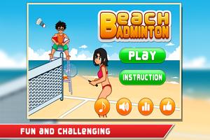 Beach Badminton Affiche