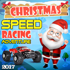 Winter Racing Speed Santa icône