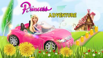 Princess Barnie Run Car Hill Ride Affiche