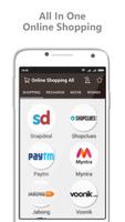 All in One Online Shopping app Affiche