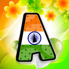 Indian Flag Alphabet icon