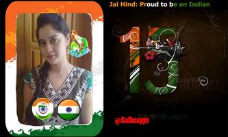 India Independence Photo frame Affiche