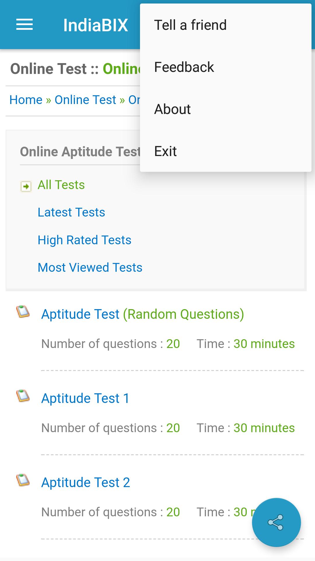 Indiabix Com Aptitude Test