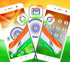 Indian Flag Theme Affiche