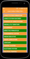 Learn Indian Polity (Politics) Complete Guide capture d'écran 1