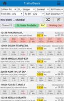 Indian Rail info, PNR Status & Ticket Booking capture d'écran 2