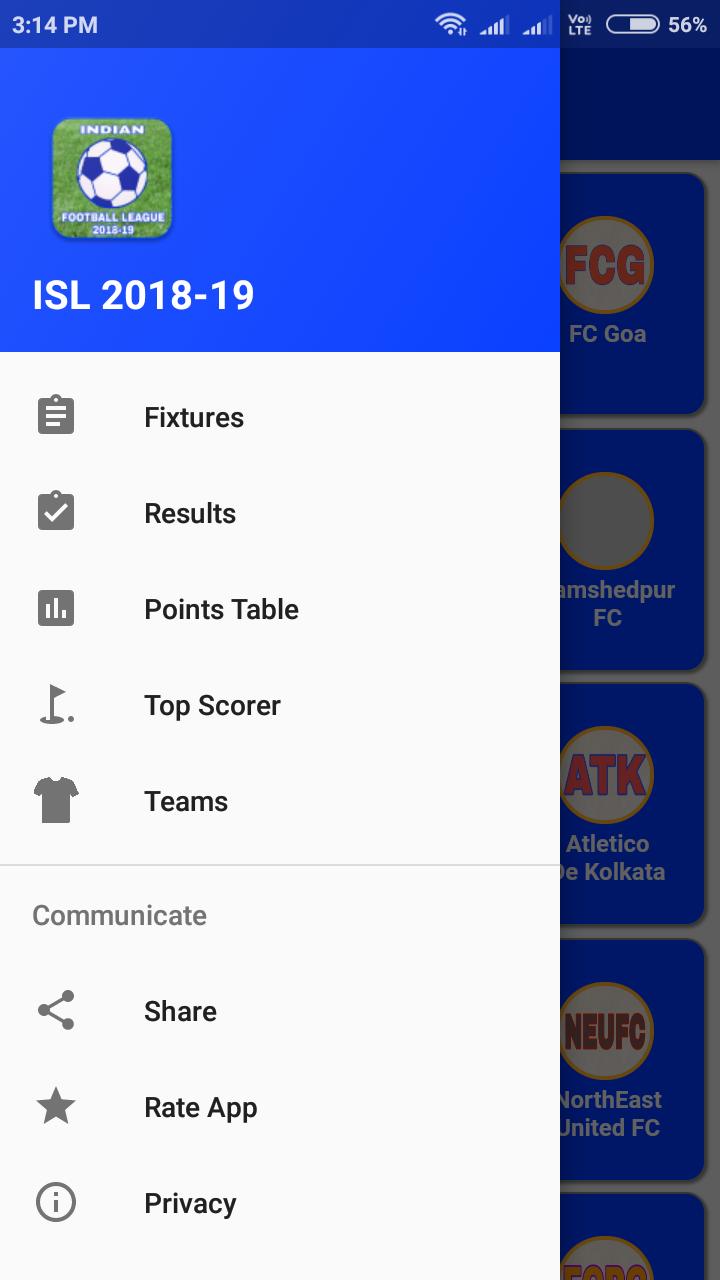 Indian Super League 2018 19 Schedule Isl 2018 19 For Android