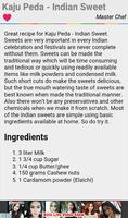 Indian Sweet Recipes 📘 Cooking Guide Handbook capture d'écran 2