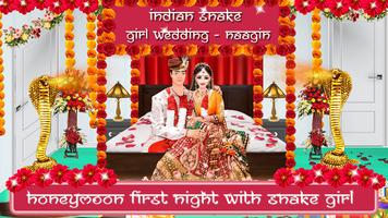 Indian Snake Girl Wedding First Night -Naagin game Plakat