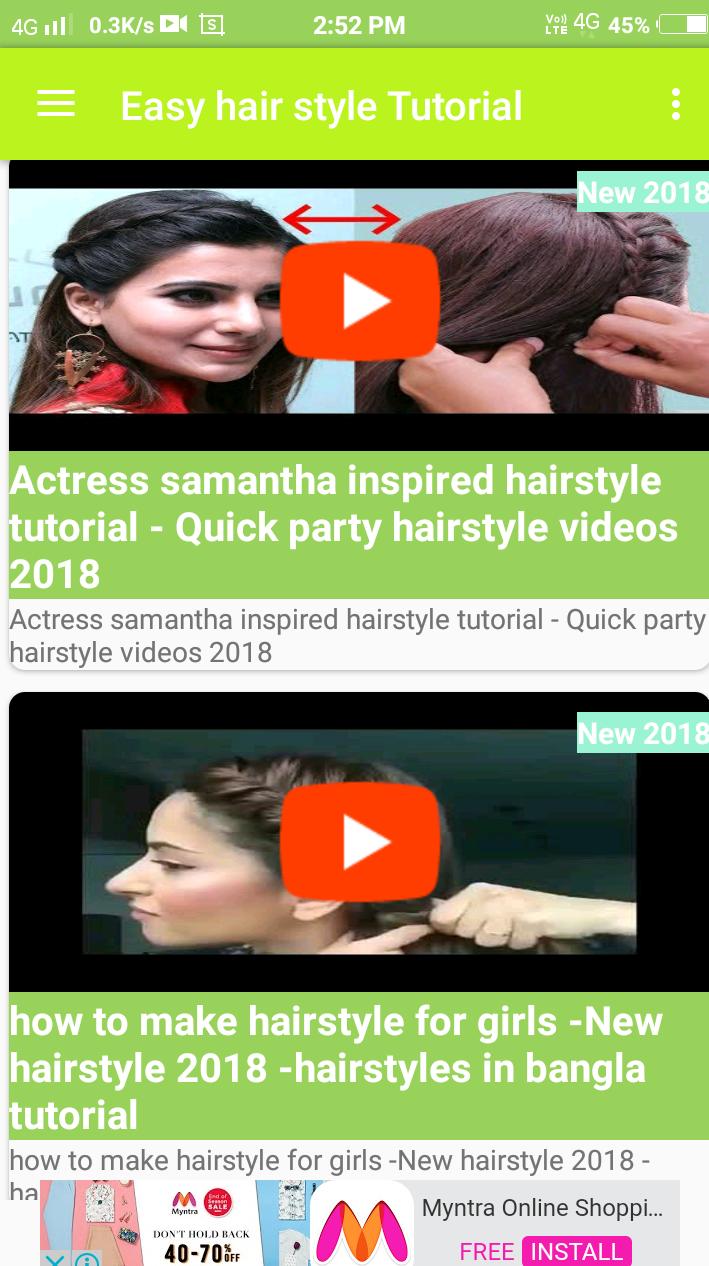 Girls Hair Style Video 2018 Fur Android Apk Herunterladen