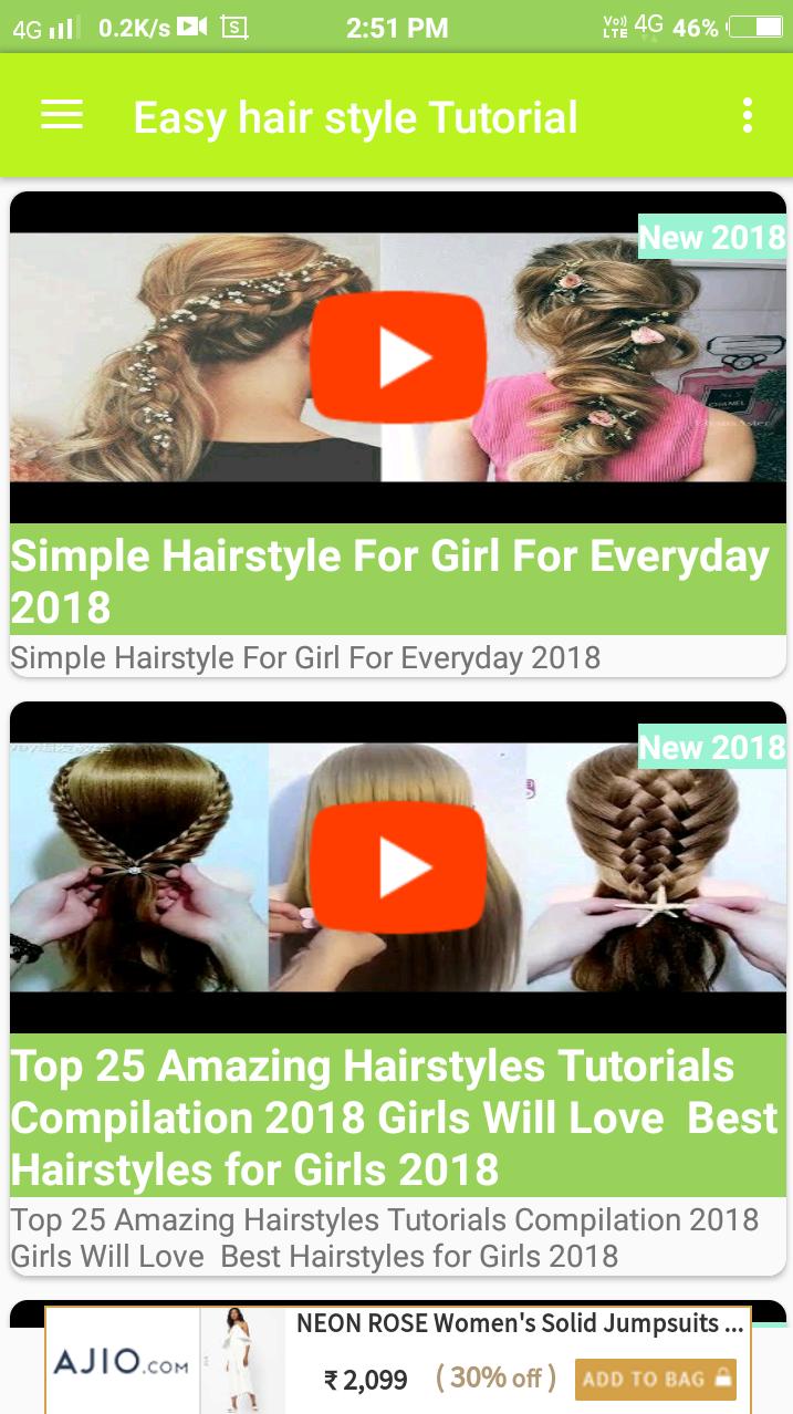 Girls Hair Style Video 2018 Fur Android Apk Herunterladen