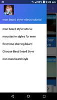 Poster Man beard style videos tutorial-moustache style