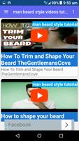 Man beard style videos tutorial-moustache style اسکرین شاٹ 1