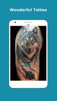 Native American Wolf Tattoo ảnh chụp màn hình 1