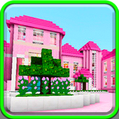 Download  Pink dollhouse games map for MCPE 