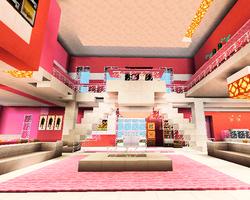Pink dollhouse games map for MCPE roblox ed. الملصق