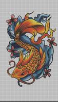 Tattoo Color By Number Draw Book Page Pixel Art скриншот 1