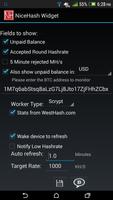 NiceHash Widget Affiche