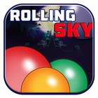Rolling Run Ball Touch Sky icône