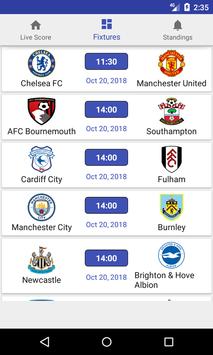 English Premier League - 2018 Live Score, Fixtures screenshot 2