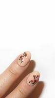 Flowers Nail Art Tutorial โปสเตอร์