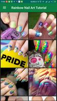 Rainbow Nail Art Tutorial постер