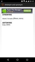 Antonyms and Synonym capture d'écran 2