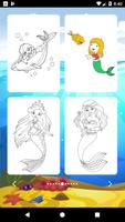 Mermaids Game Coloring capture d'écran 2
