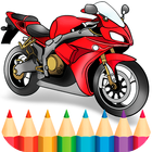 Motorcycles Coloring Pages icône