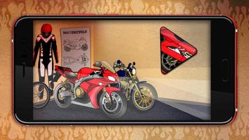 Motorcycles Coloring Pages Affiche