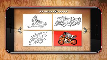 Motorcycles Coloring Pages capture d'écran 2