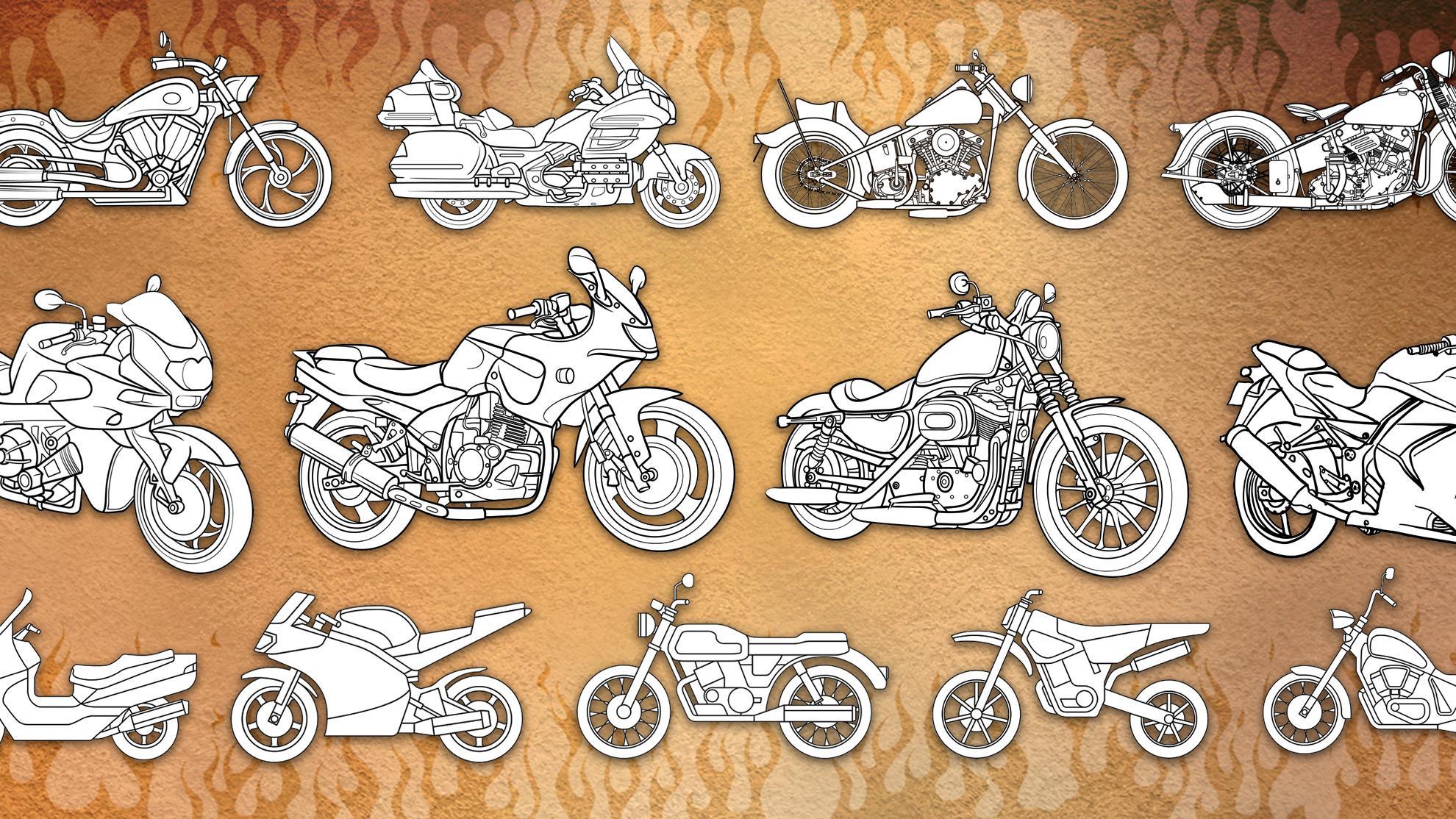 65 Download Motorcycle Coloring Pages Download Free Images