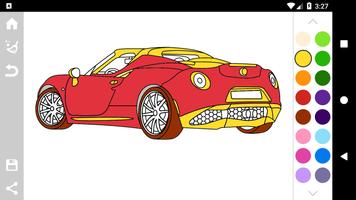 Italian Cars Coloring Book स्क्रीनशॉट 2