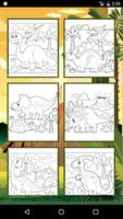 Dinosaur Kids Coloring Book capture d'écran 2