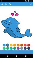 Dolphins Coloring Pages Affiche