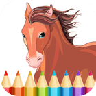Horse Coloring Pages icône
