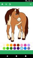 Horse Coloring Pages Affiche