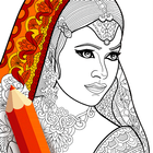 Indian Coloring Pages Anti-Stress icône