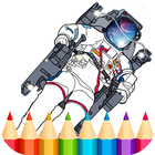 Space Game Coloring Book icône