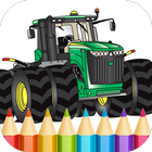 Tractors Coloring Pages Game icône
