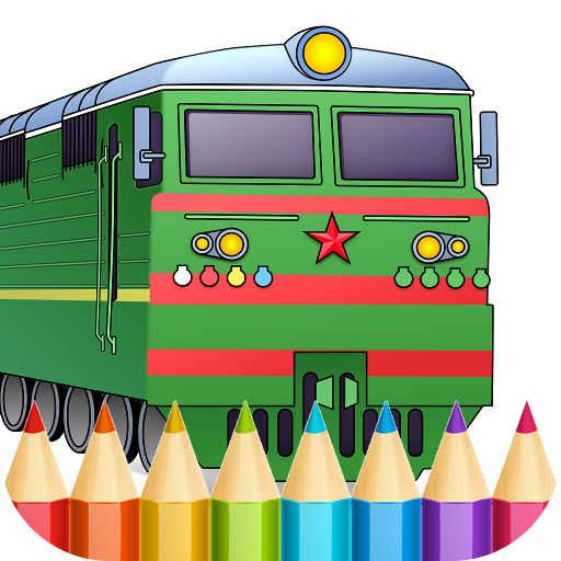 Trains Game Coloring Book